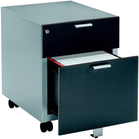 Caisson mobile Casting - 2 tiroirs -  Aluminium - façade Anthracite