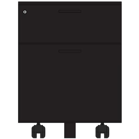 Caisson mobile Casting - 2 tiroirs - Noir
