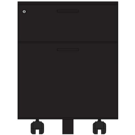 Caisson mobile Casting - 2 tiroirs - Noir