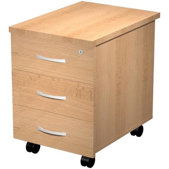 Caisson mobile Eminence - L.44 x P.60 x H.60 cm - 3 tiroirs - Hêtre