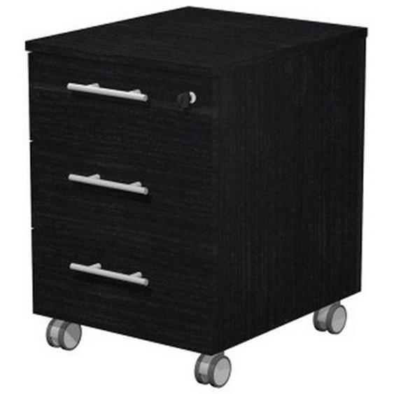 Caisson mobile Flore - L.42 x P.52 x H.61 - 3 tiroirs - Frêne noir