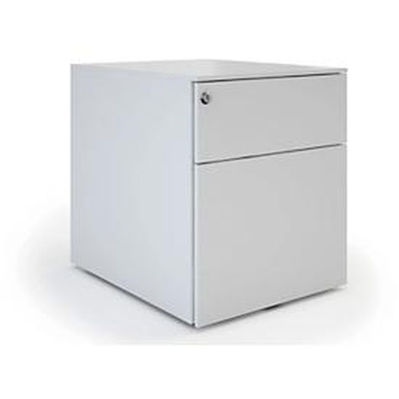 Caisson mobile métal Pro Design - 2 tiroirs - Aluminium
