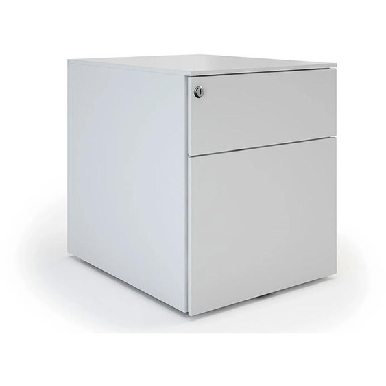 Caisson mobile métal Pro Design - 2 tiroirs - Aluminium