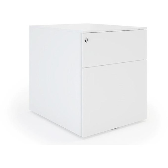 Caisson mobile métal Pro Design - 2 tiroirs - Blanc