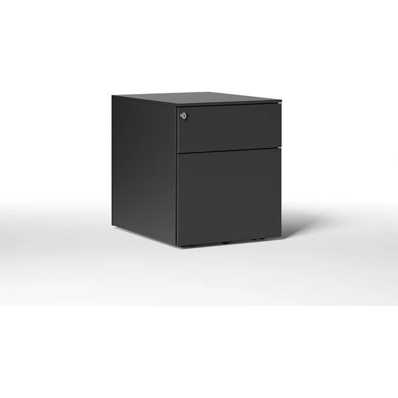 Caisson mobile métal Pro Design - 2 tiroirs - Noir