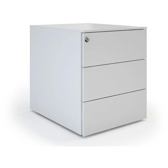 Caisson mobile métal Pro Design - 3 tiroirs - Aluminium