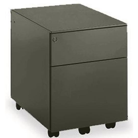 Caisson mobile métal Universal - 2 tiroirs avec serrure - Noir