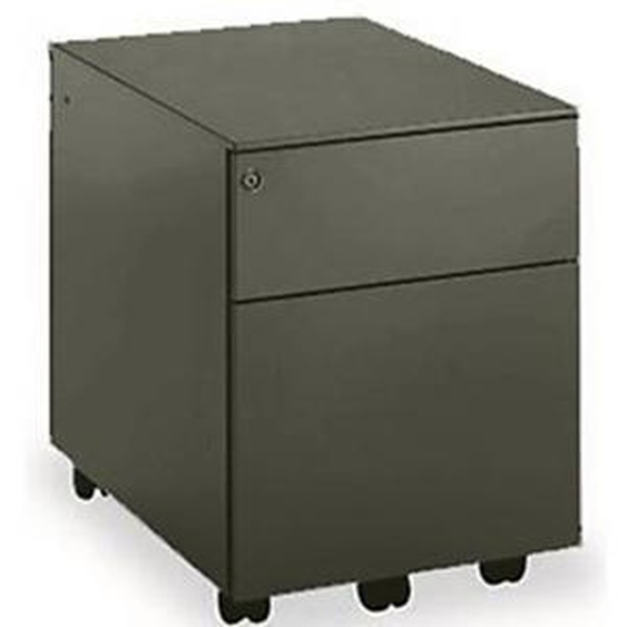 Caisson mobile métal Universal - 2 tiroirs - Noir