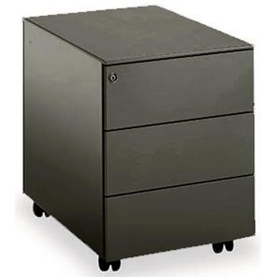 Caisson mobile métal Universal 3 tiroirs Noir - H.55,5 x L. 42 x P. 53 cm