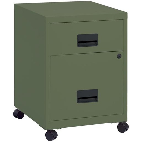 Caisson mobile Pratic 2 tiroirs - Corps et Tiroirs Vert