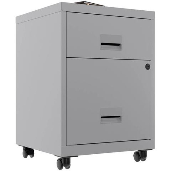 Caisson mobile Pratic - 2 tiroirs - Gris