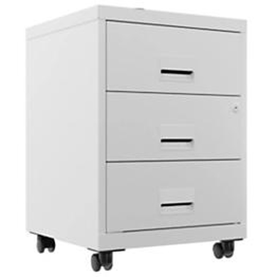 Caisson mobile Pratic - 3 tiroirs - Blanc
