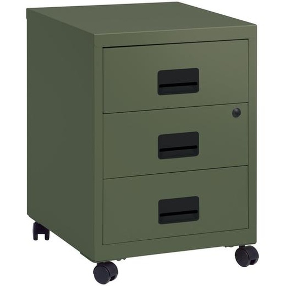 Caisson mobile Pratic 3 tiroirs - Corps et Tiroirs Vert