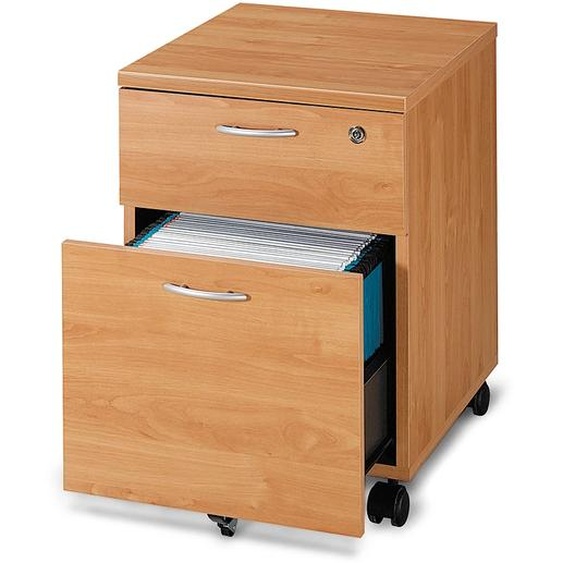 Caisson mobile Pronto - L.43 x P.42 x H.60 cm - 2 tiroirs - Aulne