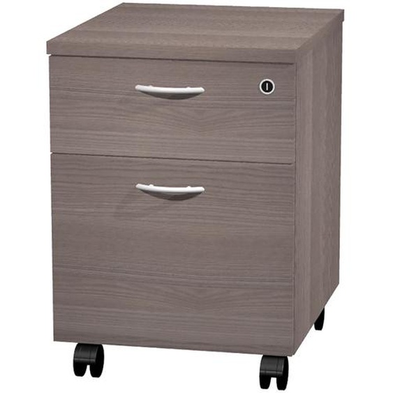Caisson mobile Pronto - L.43 x P.42 x H.60 cm - 2 tiroirs - Cendre