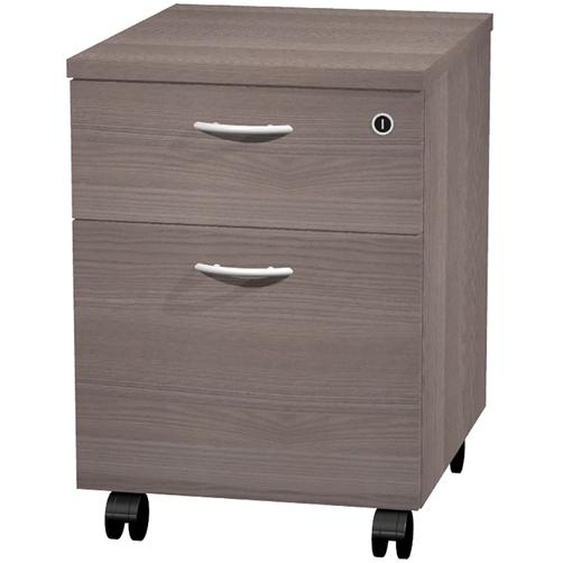 Caisson mobile Pronto - L.43 x P.42 x H.60 cm - 2 tiroirs - Cendre