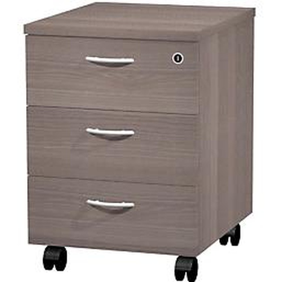Caisson mobile Pronto - L.43 x P.42 x H.60 cm - 3 tiroirs - Cendre