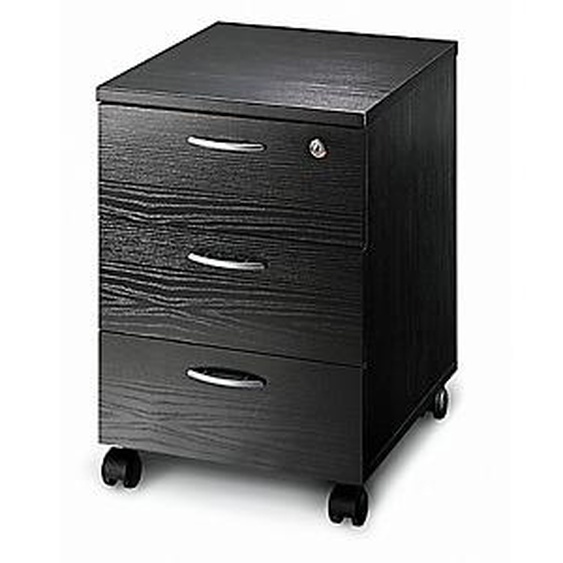 Caisson mobile Pronto - L.43 x P.42 x H.60 cm - 3 tiroirs - Noir