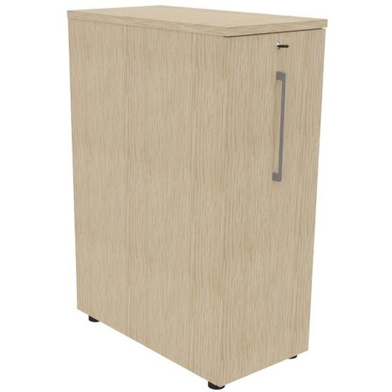 Caisson Tower Hauteur 113 cm - 3 niveaux de rangements - Corps Chêne / Top Chêne