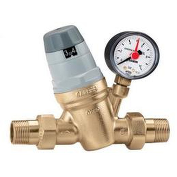 Caleffi - Réducteur de pression Thermador R53520 3/4 avec manomètre cartouche démontable pour eau froide