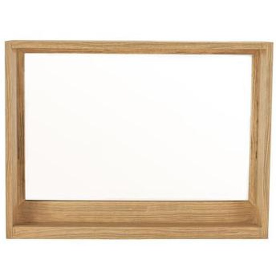 CALI  Miroir en hévéa massif avec rangement 80 cm