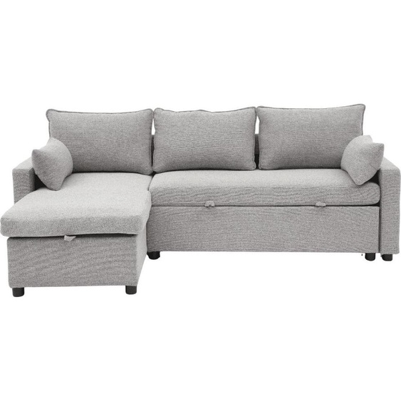 CALICOSY - Canapé convertible 3 places en tissu avec méridienne L219 cm - LOUISON