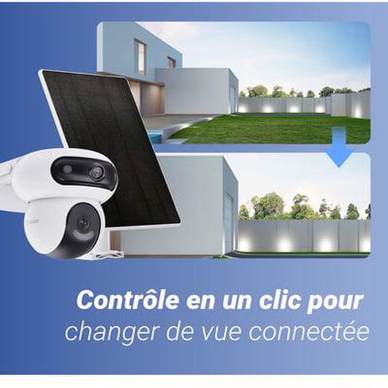 Caméra de surveillance HB90 + 8W solar panel