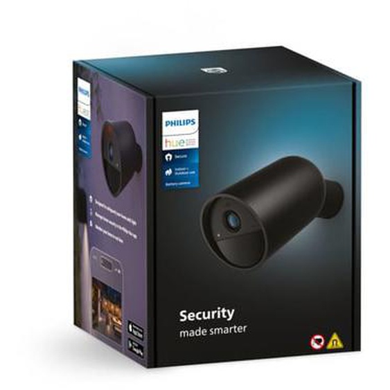 Caméra de surveillance HUE SECURE sans fil noire