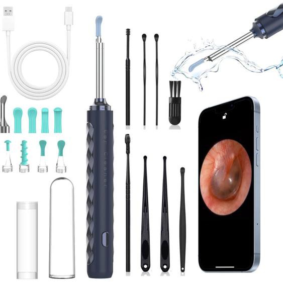 Caméra dinspection Otoscope Oreille 1080P HD 3,5mm IP67 Étanche Nettoyant Oreille Avec 6 Lumières LED Outil de Nettoyage doreille Adapté aux