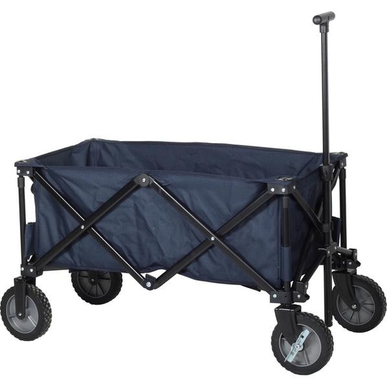 Campart Travel Bollerwagen St. Tropez Pliable Bleu 90,5x48x55,5 cm