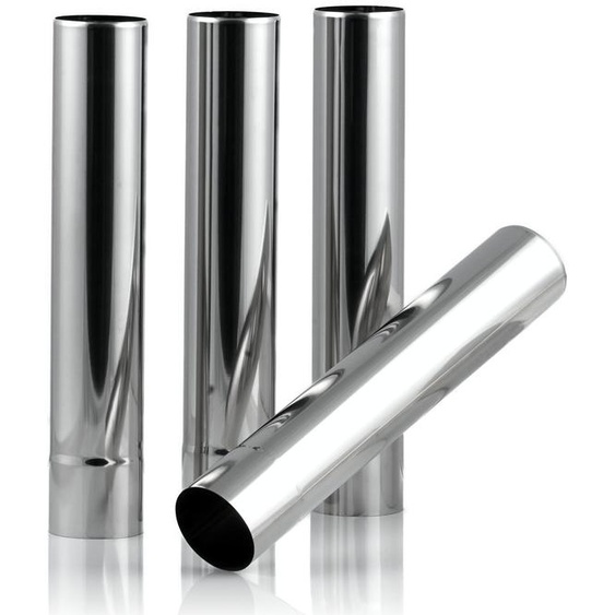 CampFeuer Tubes de four en acier inoxydable 4 pièces Ø 6 cm, longueur 32,5 cm, pour four à gaz, four de tente ZO2, ZO3, ZO4
