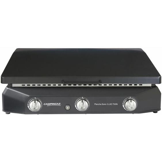Campingaz - plancha gaz a poser sorio 3 lxd twin - 73x40 cm - Plaque mixte fonte émaillé - c
