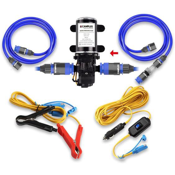 PP-3206 Pompe à Eau 6 L/Min, DC12V, 4,5 Bar, Haute Pression pour Caravane, Bateau, Système dEau Chaude au Gaz - Camplux