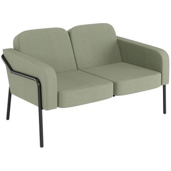 Canapé 2 places Medso avec accoudoirs - Tissus Vert