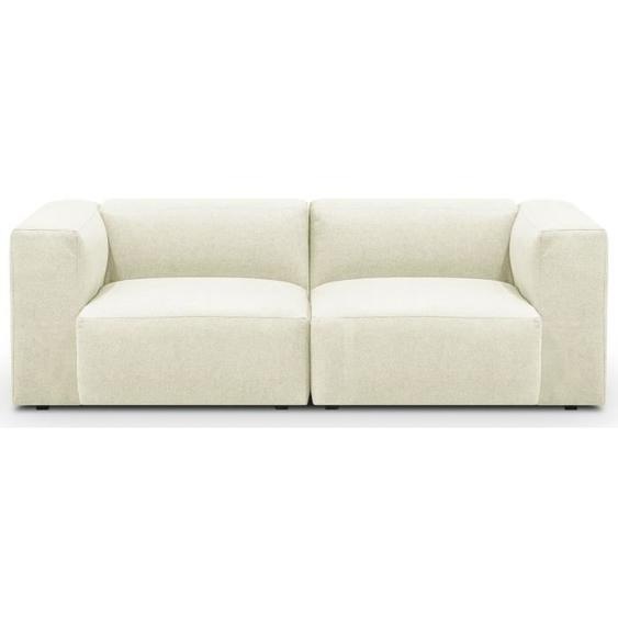 Canapé 3 pl ivoire - HOMIFAB - ModuloN - Tissu - Ferme - Contemporain - Design