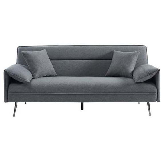Canapé 3 places convertible - PRICE FACTORY - Collection SILAS - Gris - Style Scandinave Moderne