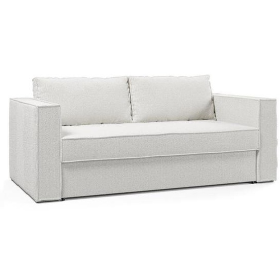 Canapé fixe  3 places maxi IBIZA largeur 216 cm cayenne polyuréthane blanc