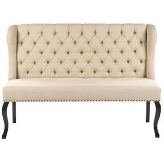 Canapé banquette 2 places en tissu beige TORSBY - BELIANI - Elégance - Chic - Moelleux