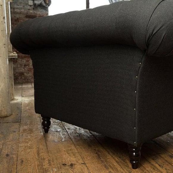 Canapé Chesterfield 3+1 Places Design Et Élégant Rembourrage Textile Cuir