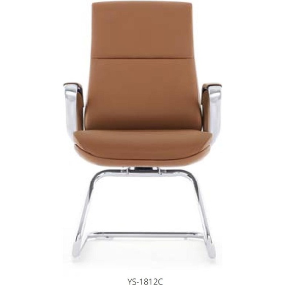 Canapé Chesterfield moderne en cuir noir avec structure en acier inoxydable