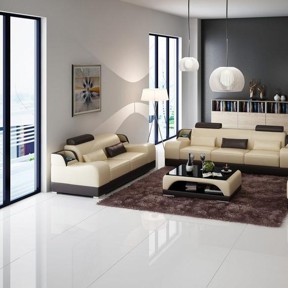 Ensemble classique 32 places Canapé Canapé en cuir Groupe de canapés rembourrés