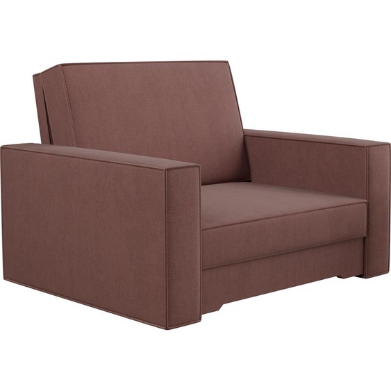 canapé classique avec fonction couchage et coffre de rangement, canapé-lit, canapé – AMERICANO, tissu Scala Rosa