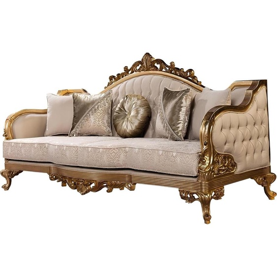 Canapé classique Canapé Meuble trois places Canapés 218cm Canapés Baroque Rococo