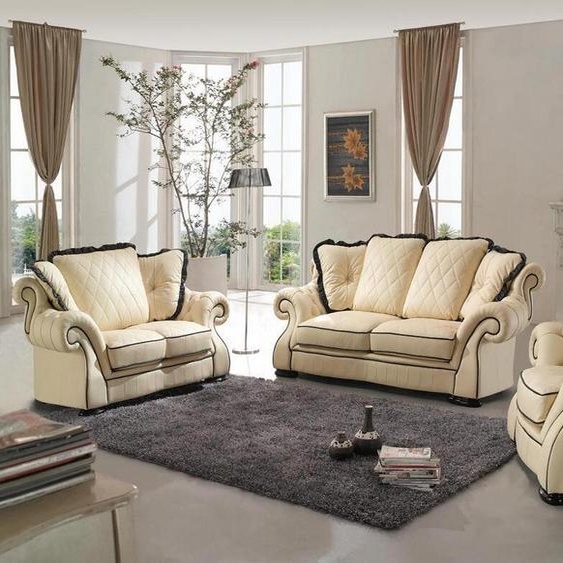 Canapé classique en cuir Canapé Garniture de canapé Siège rembourré