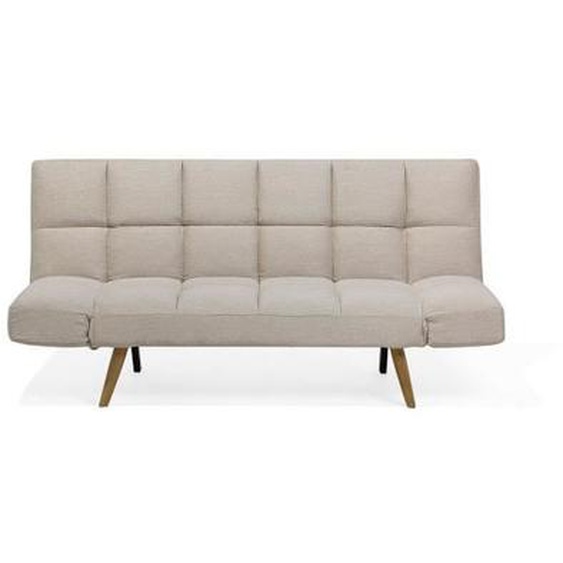 Canapé clic-clac beige INGARO - BELIANI - Convertible - Style scandinave et moderne - Accoudoirs réglables