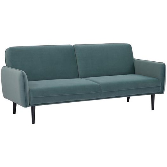 Canapé clic-clac Daria 3 places, Velours, Vert céladon - Ancien : prix 399€