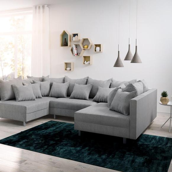 Canapé Clovis gris tissu plat canapé modulaire, Design Canapés panoramiques, Couch Loft, Modulsofa, modular