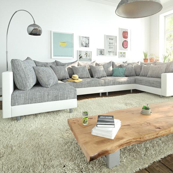 Canapé Clovis XL blanc gris clair canapé modulaire accoudoir, Design Canapés panoramiques, Couch Loft, Modulsofa, modular