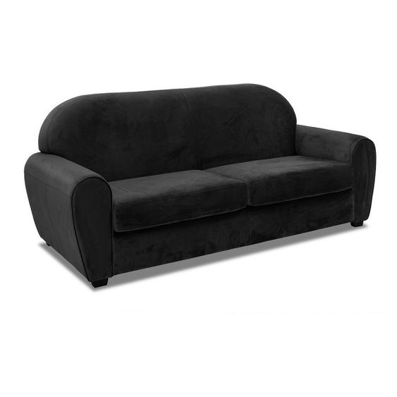Canapé CLUB 3 places fixe microtweed gris anthracite MADE IN ITALY
