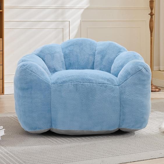 Canapé compact Lotus, assise rembourrée pour adultes, revêtement en tissu à poils courts, prêt à lemploi, facile à déplacer, idéal pour le salon, la chambre à coucher et le coin lecture, offre un confort optimal, structure robuste, facile à entretenir,